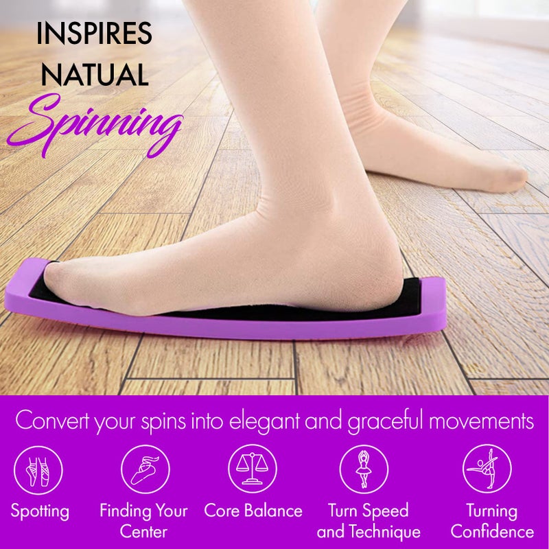 Zenmarkt Ballet Spin Turn Board for Dance - Pirouette Board for Figure Skating - Training Equipment for Dancers - Make Your Turns, Pirouette and Balance Better - Training Practicing Tool Releve Platform - Image 4